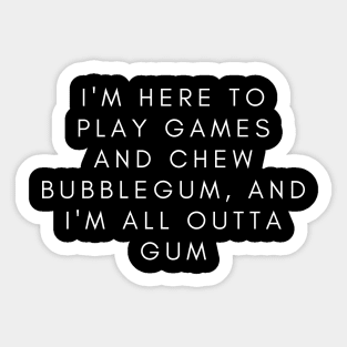 Gaming design Funny Gamer Sticker